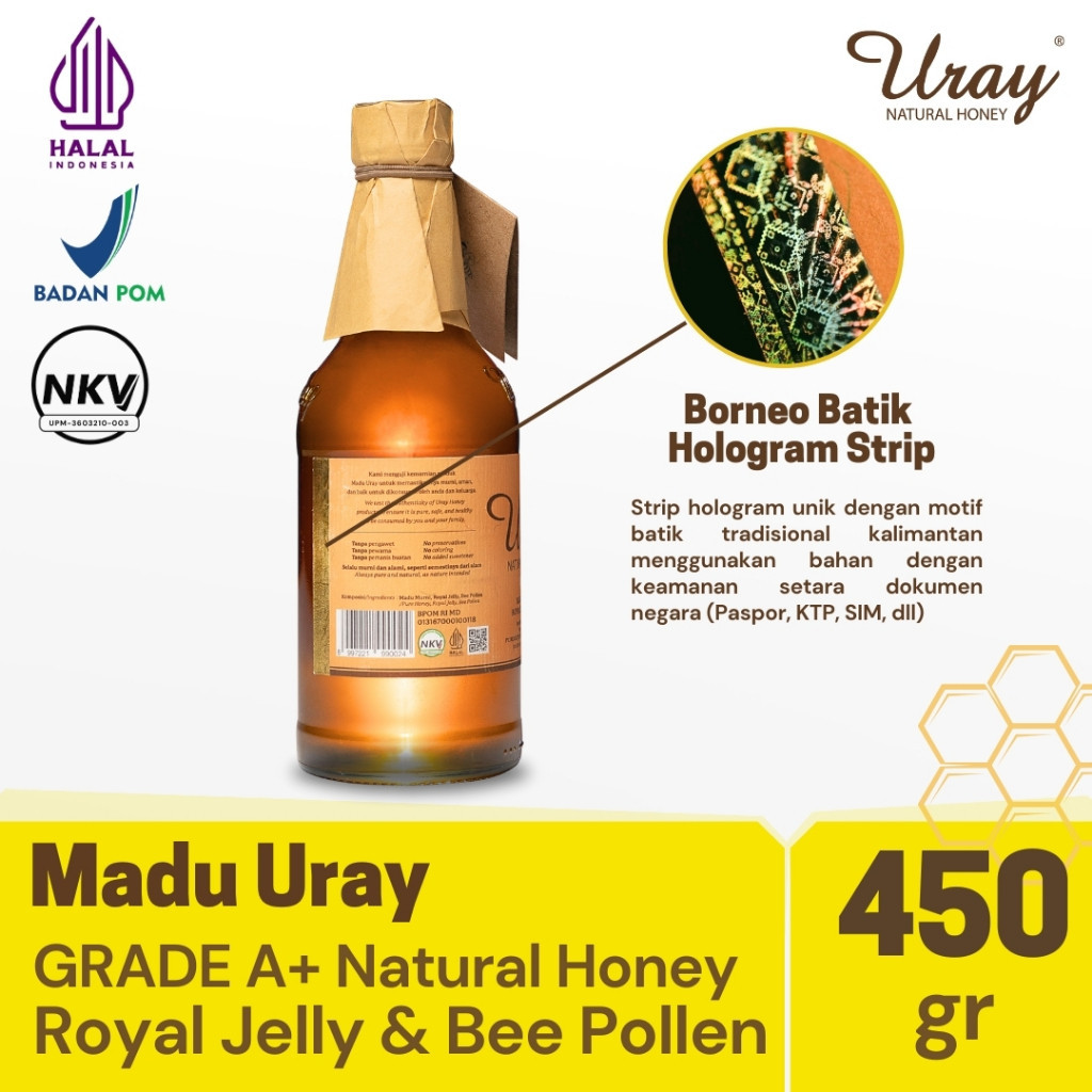 Rejeki Tujuh Alam  Madu Uray Natural Grade A+