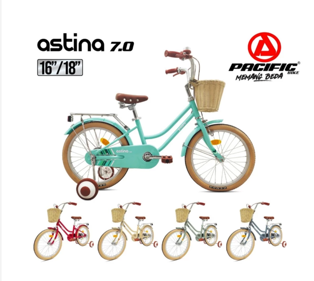 Roda Pasifik Mandiri Pacific Sepeda Anak CTB Astina 7.0 Size 16"/18"