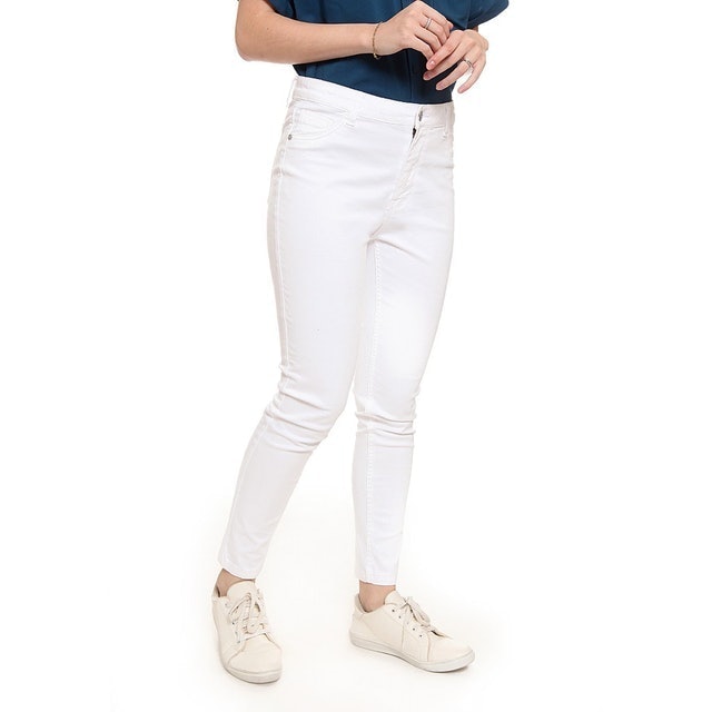 Basic Highwaist Pants Offwhite 2
