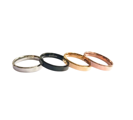 Zafa Cincin Titanium Smooth