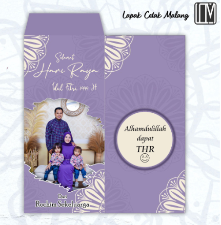 Lapak Cetak Malang Amplop Lebaran Custom Foto