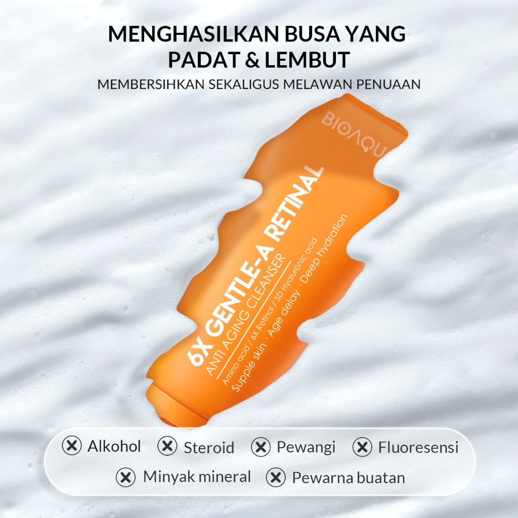 Permata Indo Kav BIOAQUA 6X Gentle-A Retinal Anti Aging Cleanser