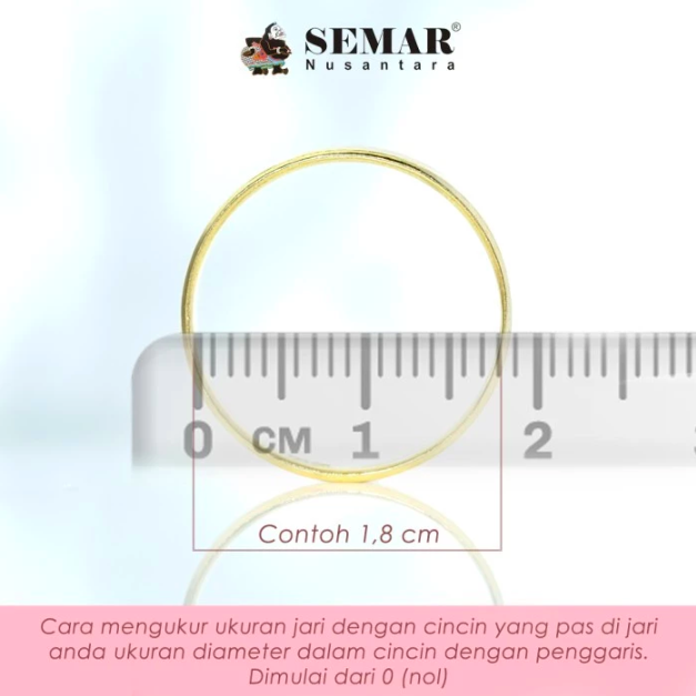 Semar Nusantara Cincin Emas Camelia Leaf