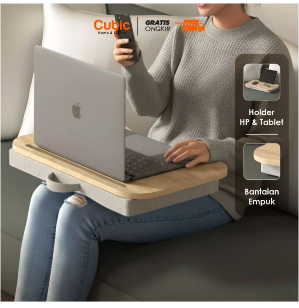 Cubic Home & Living  Cubic Meja Pangku Laptop YAGI LT 48