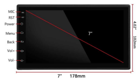 Android 7 Inch 1GB + 16GB Head Unit Mobil 2