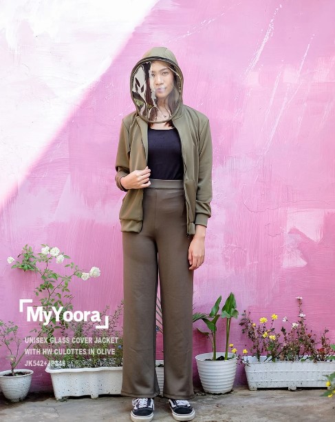 High Waisted Culottes Pants 4