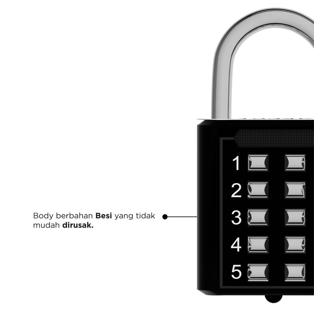  Wellup Kunci Gembok Kombinasi 40 mm L40