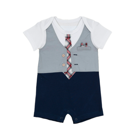 TORIO Onesie Tuxedo White 