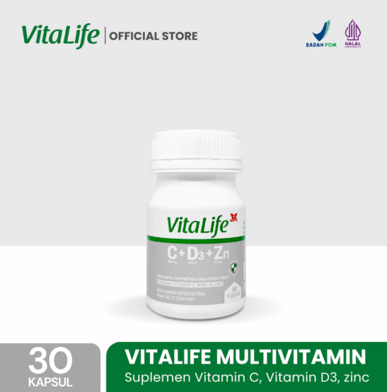 Bintang Kupu Kupu Vitalife C + D3 + Zn