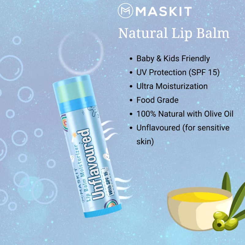 Maskit Lip Balm Moisturizer Unflavoured 2