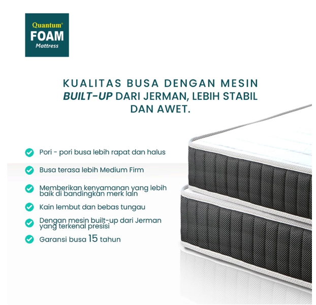 Quantum Tosan Internasional Quantum Spring Bed Kasur Busa Vakum