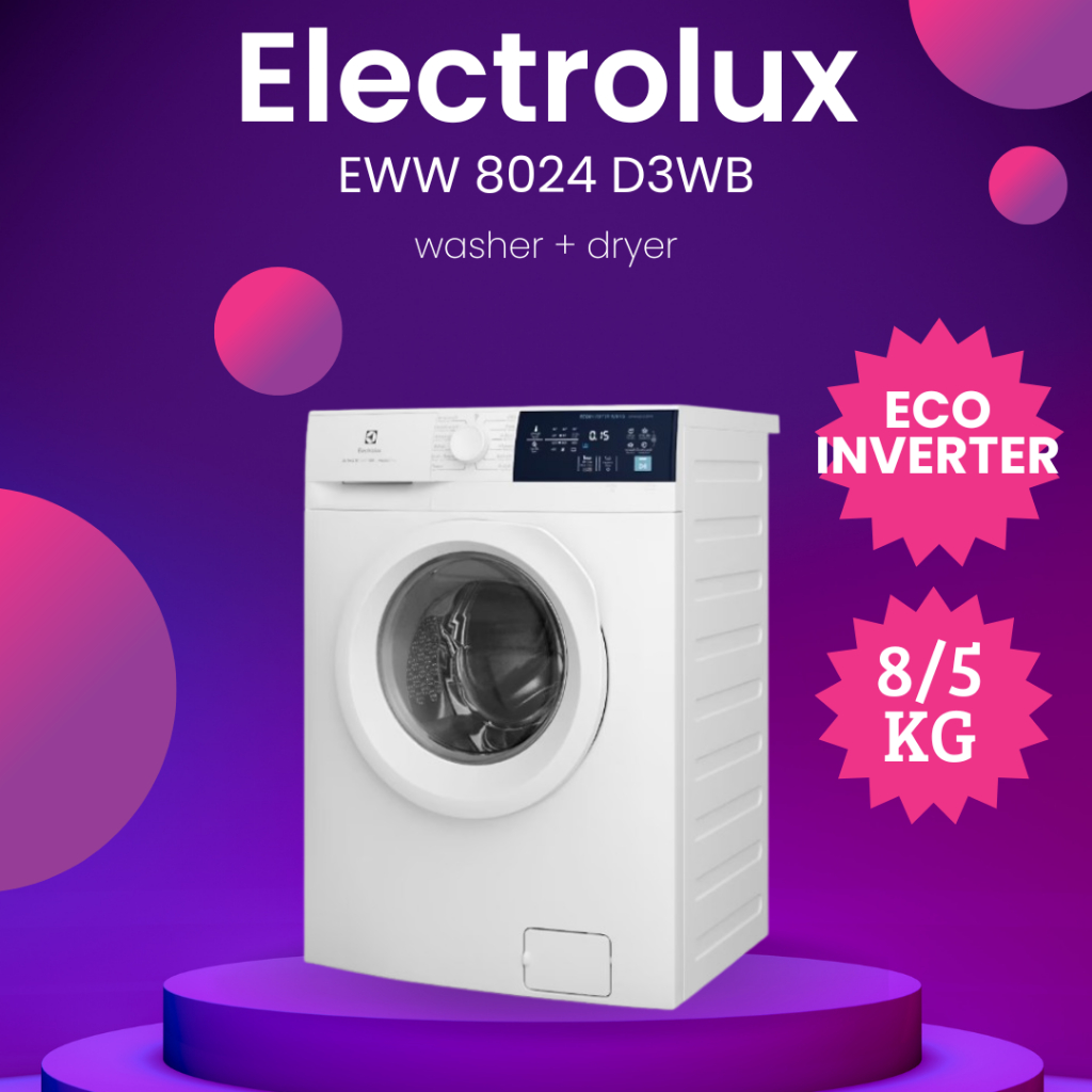 Electrolux AB Electrolux Mesin Cuci Pengering UltimateCare 300 EWW8024D3WB