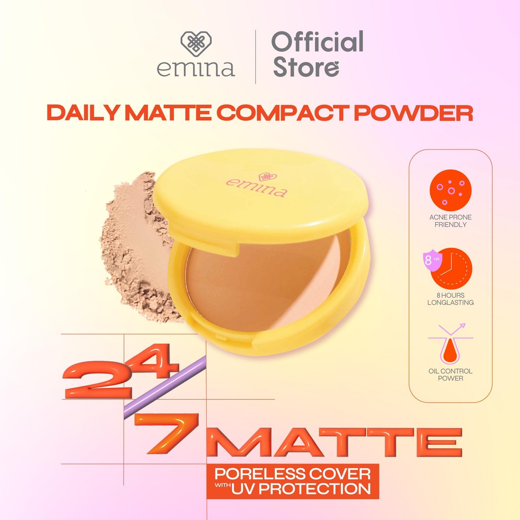 Paragon Technology and Innovation Emina Emina Daily Matte Compact Powder 02 Natural