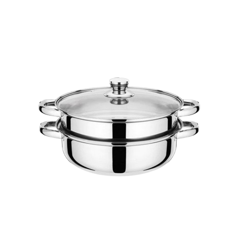VISHAL Steamer Stainless 2 Tingkat   ｜ LJ-002