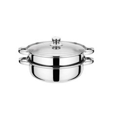 VISHAL Steamer Stainless 2 Tingkat