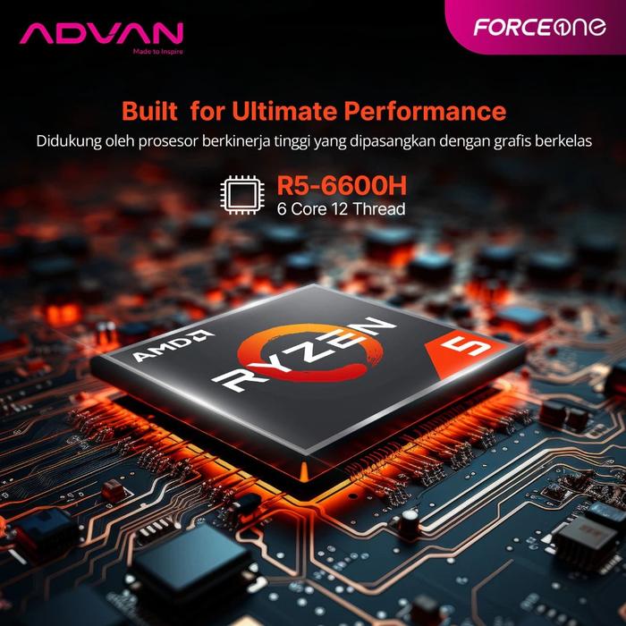Bangga Teknologi Indonesia ADVAN Force One All-in-One PC Ryzen 5 6600H 24GB/1TB