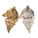 Wolf Brooch 1
