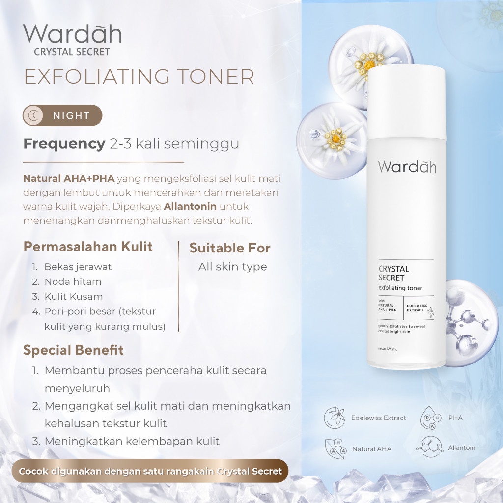 Crystal Secret Exfoliating Toner with Natural AHA + PHA 3