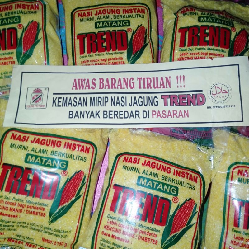 Trend Nasi Jagung Instan