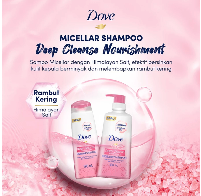 Dove Deep Cleanse Nourishment Micellar Shampoo