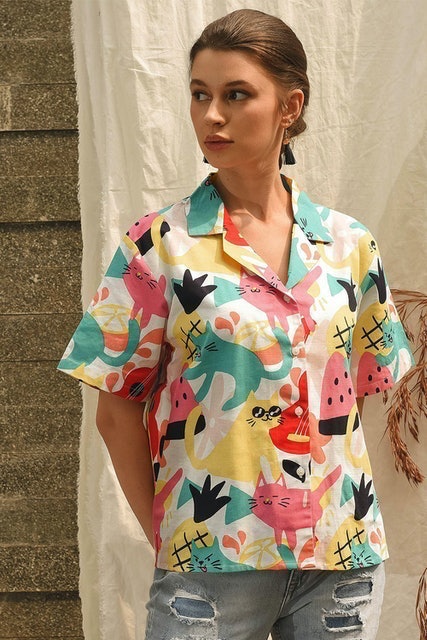 Gerald Top - Jolly Kitten Pink 3