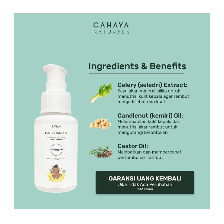 Cahaya Natural Botanikal  Cahaya Naturals Baby Hair Oil