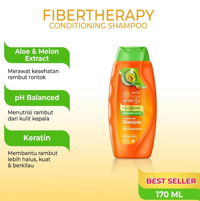Akasha Wira International Makarizo Hair Energy Fibertherapy Conditioning Shampoo Aloe & Melon