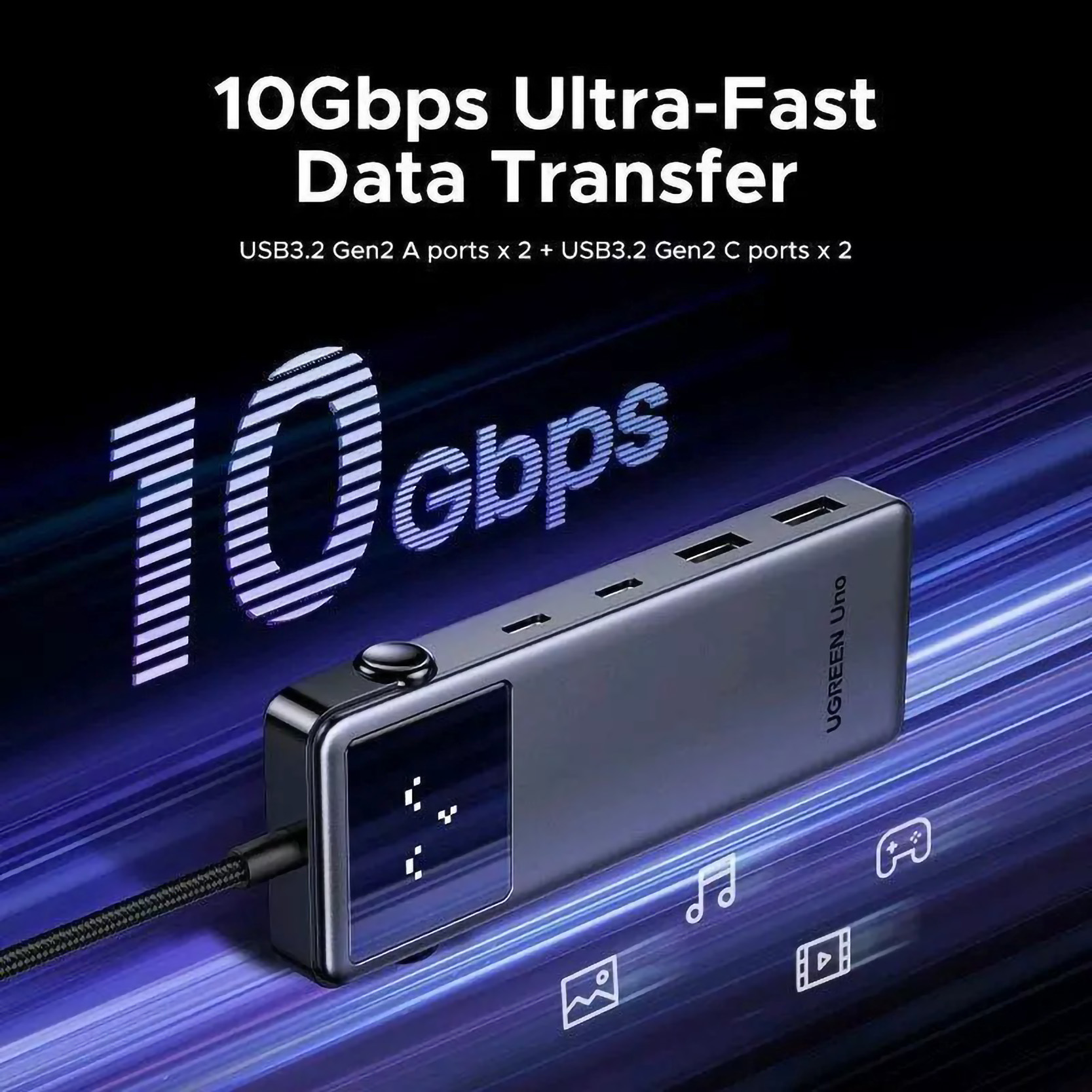 UGREEN Uno 6-in-1 USB-C Hub 2
