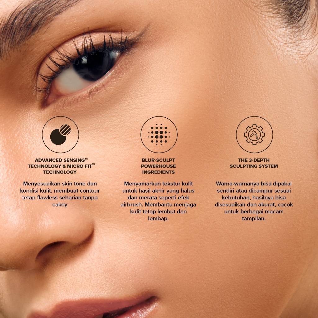 Pharmex Global Astrindo KIVA Major Tri-Sculpting Contour Powder Cool