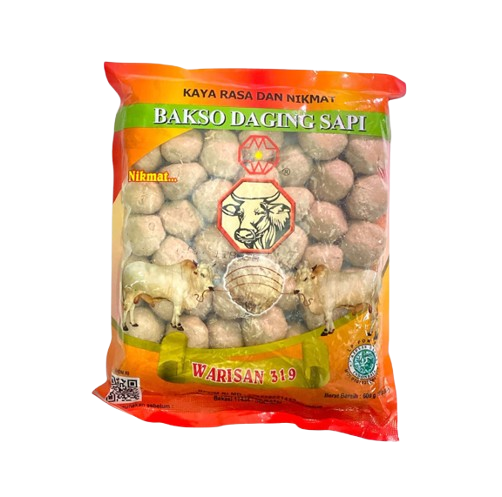 WARISAN 319 Bakso Daging Sapi Urat Isi 50 pcs 