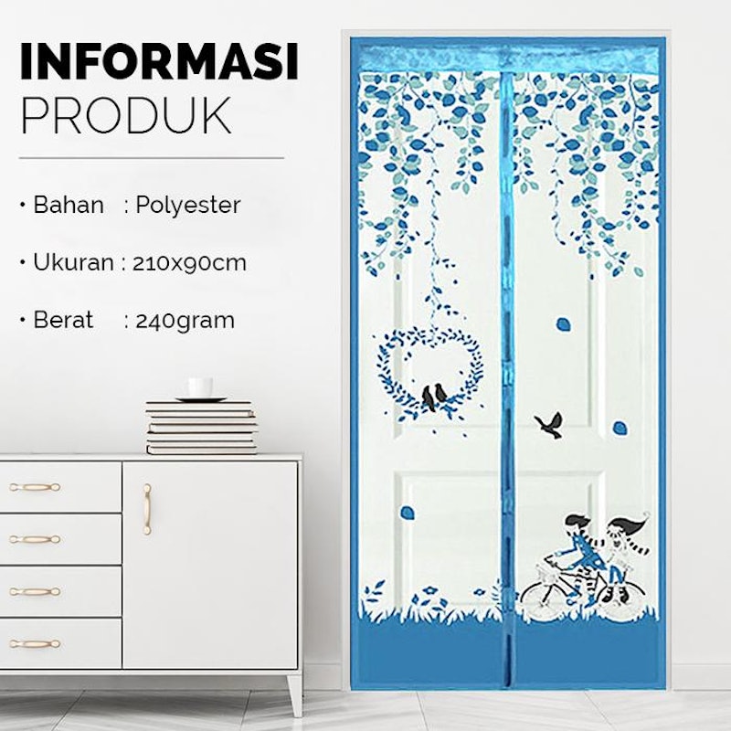 HYDROCYCLE Tirai Magnet Gorden Pintu Motif M1 5
