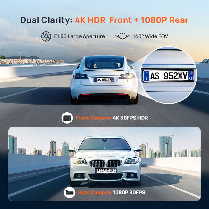 70mai Dash Cam  Set 4K A800SE A800SE