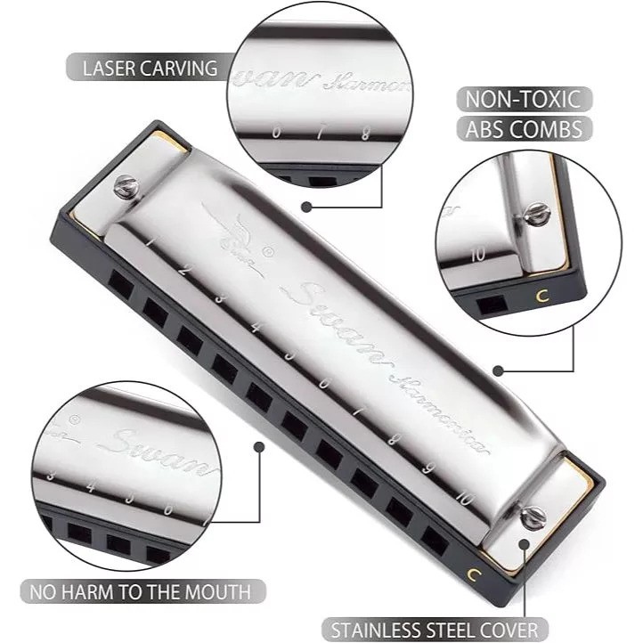 Swan Harmonica  SW-10