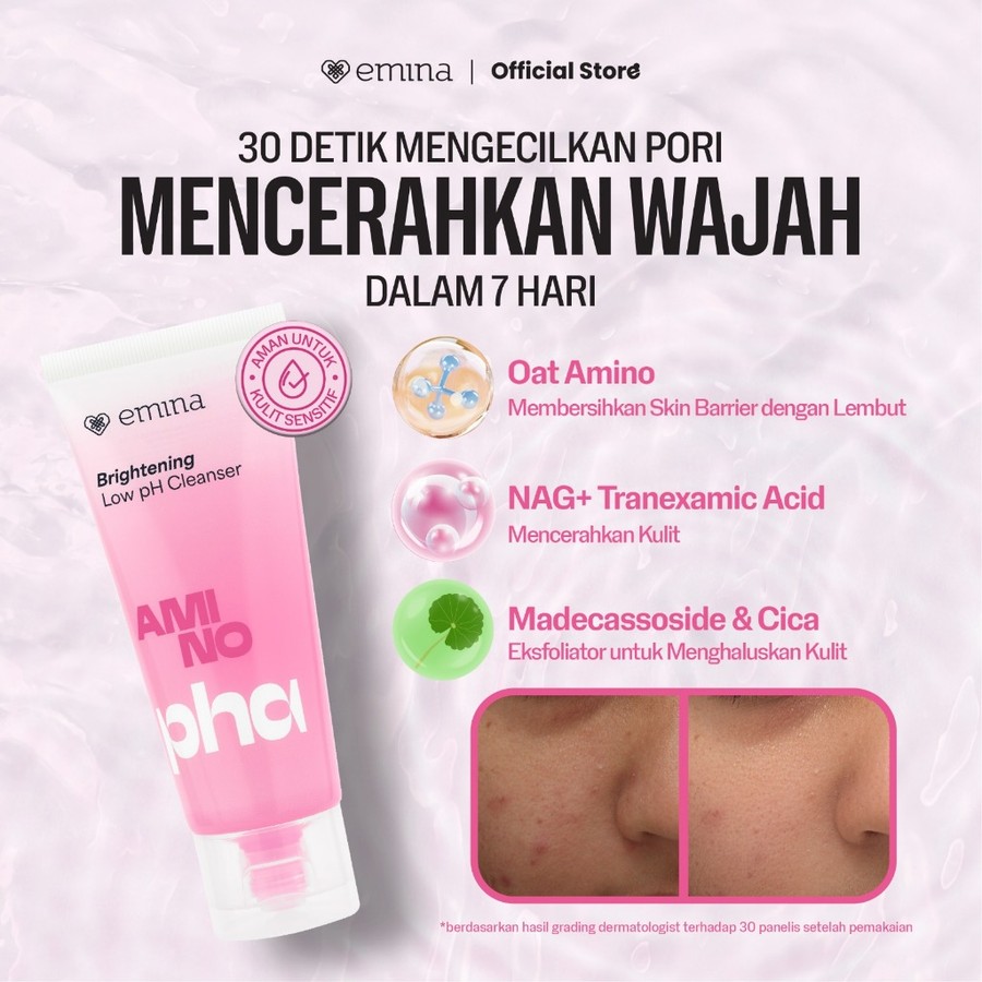 Paragon Technology and Innovation Emina Amino PHA Brightening Low pH Cleanser