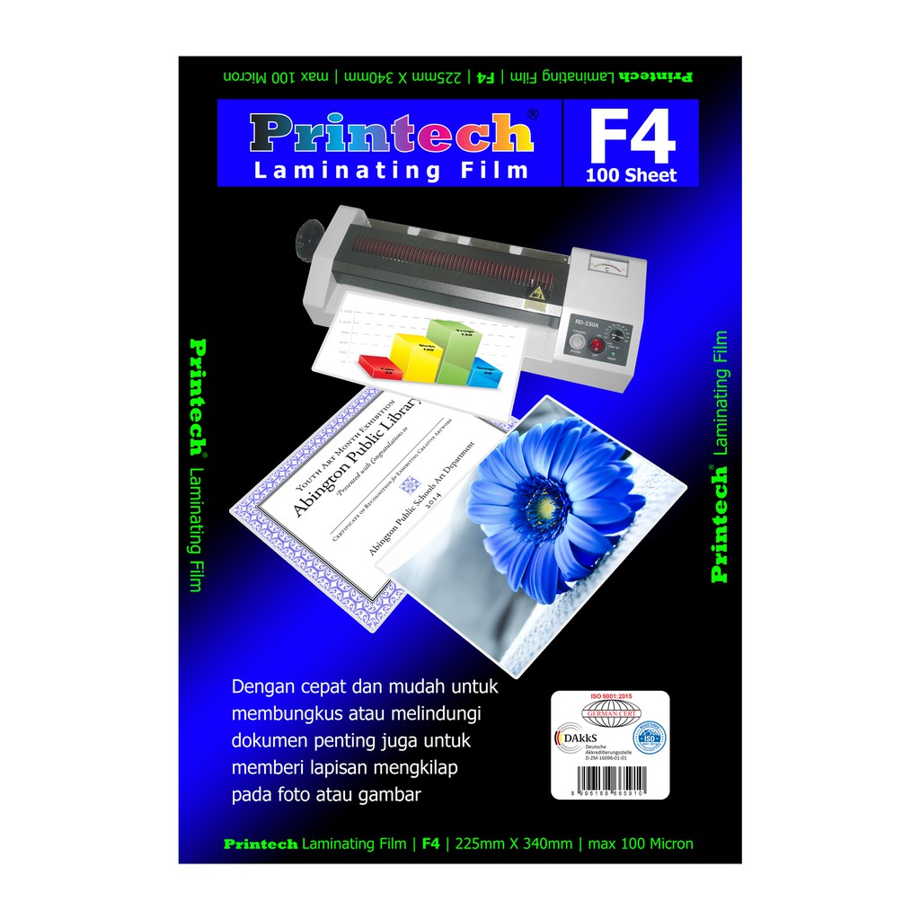 PRINTECH Laminating Film Pouch / Plastik Laminating F4 06003