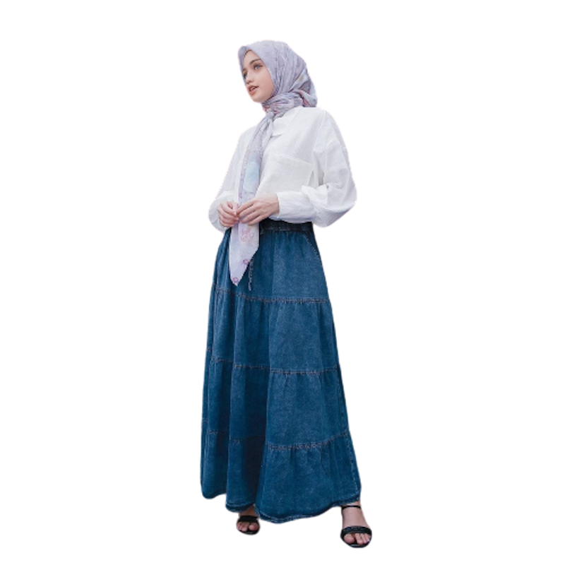 Long skirt Denim Aurora 3