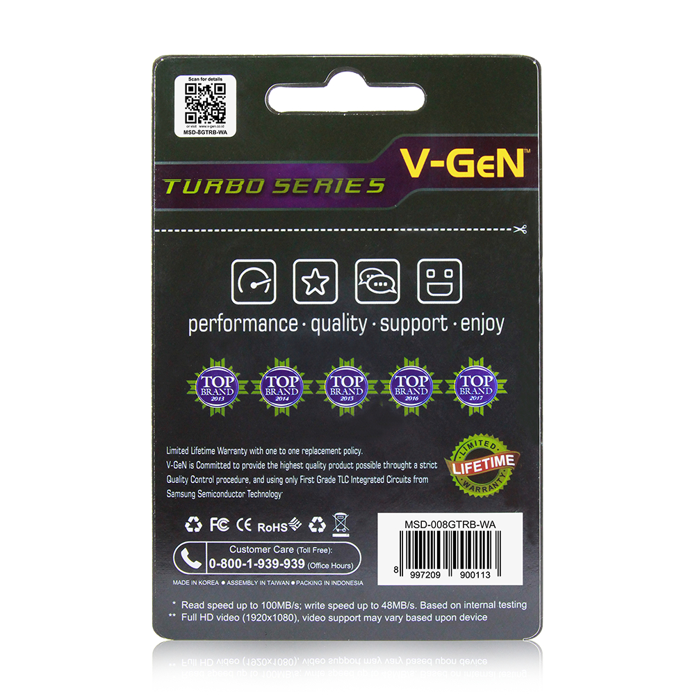 V-GeN V-GeN SD Card Turbo Series 256 GB