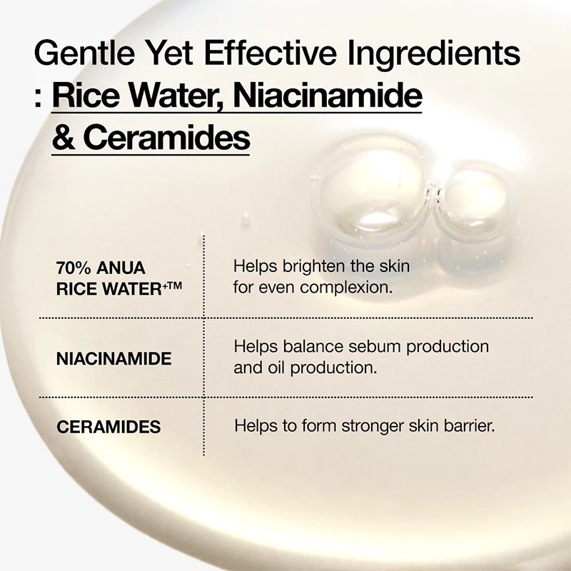 ANUA Rice 70 Glow Milky Toner 5