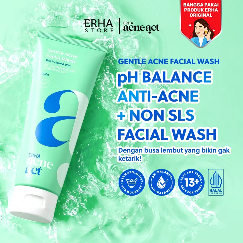 ERHA Clinic Indonesia AcneAct Gentle Acne Facial Wash 