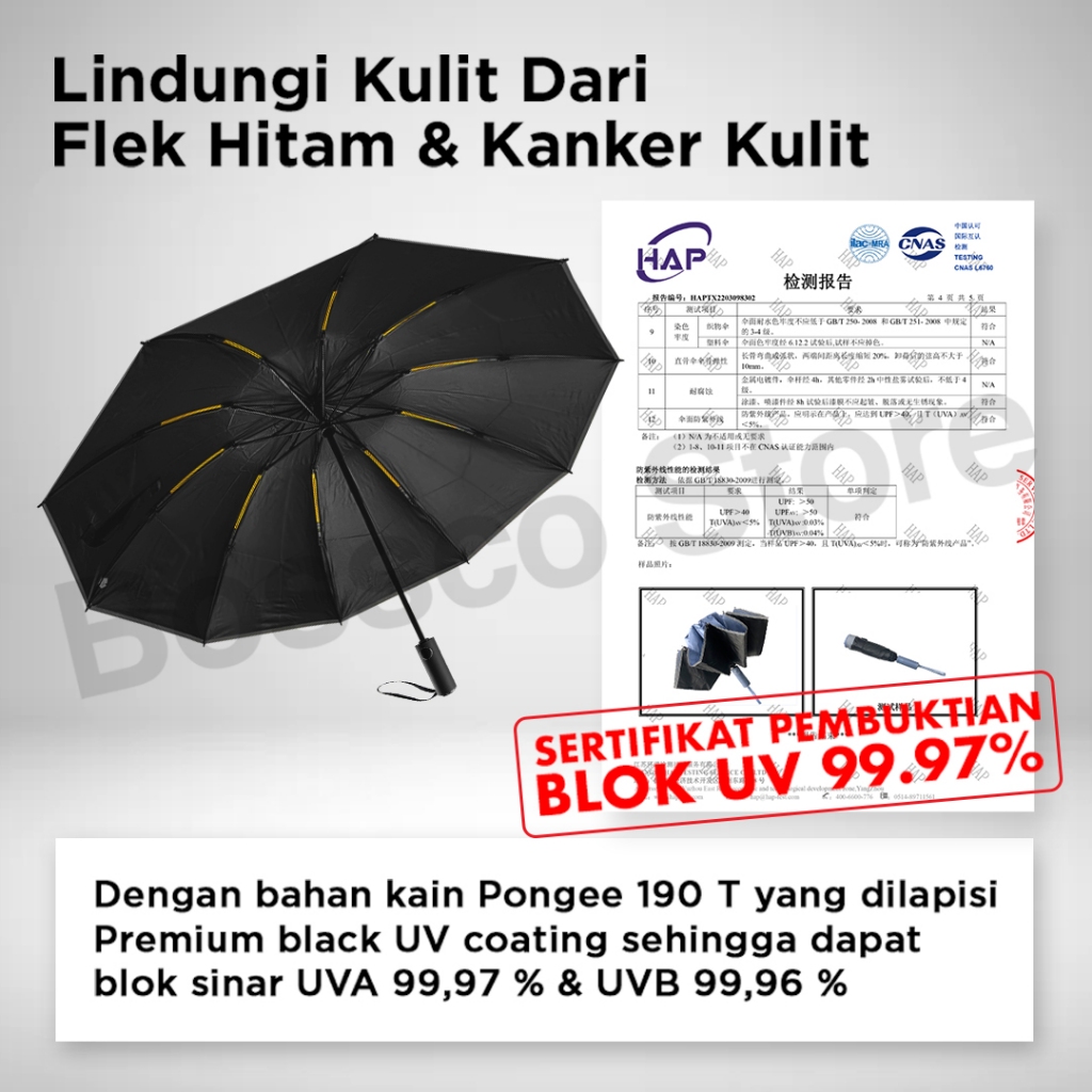 Payung Lipat Terbalik Otomatis  5