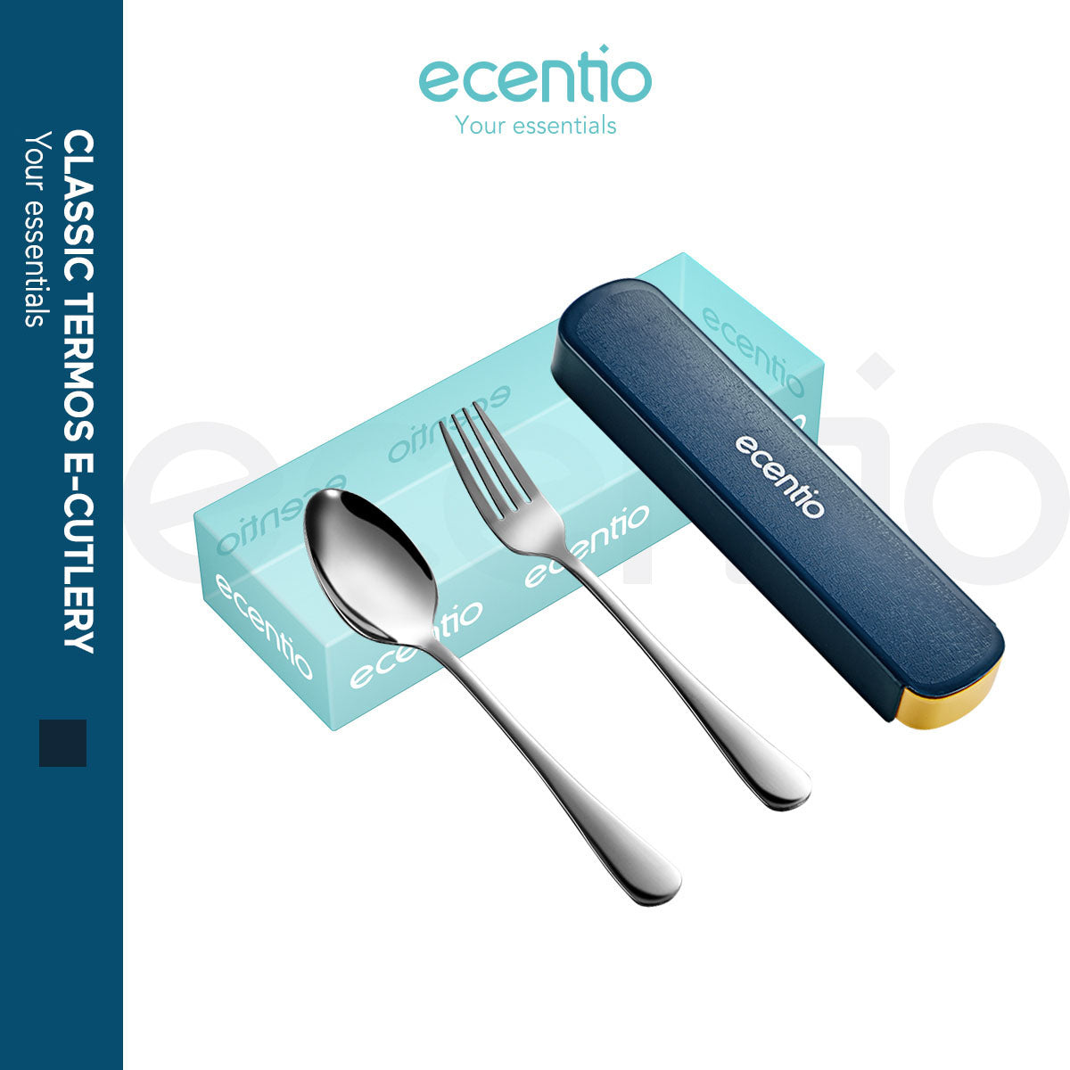 Dawey Etech Indonesia ecentio Set Alat Makan Stainless Steel