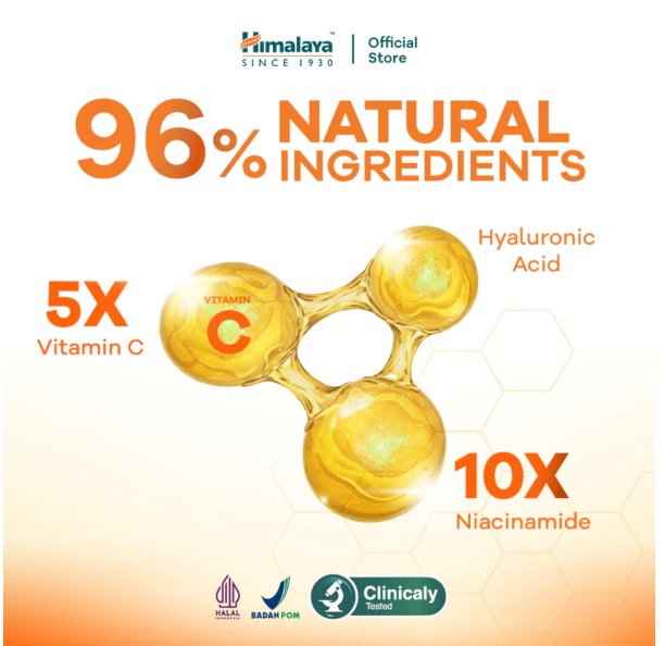 Himalaya Wellness Indonesia Himalaya Brightening Vitamin C Orange Face Serum