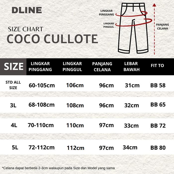  DLINE Culotte Pants