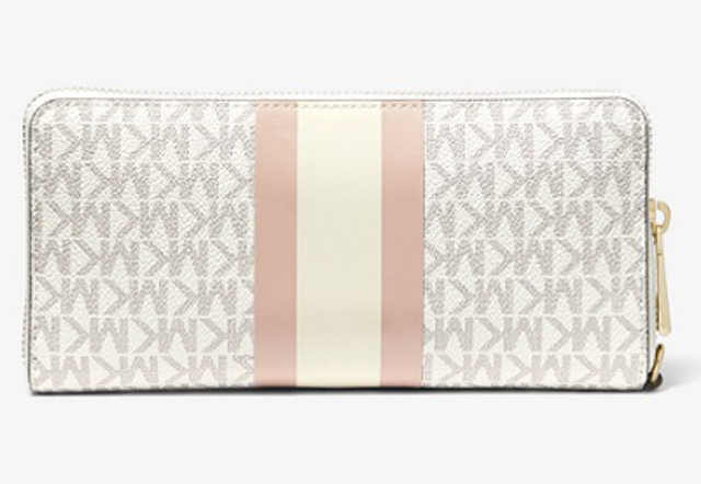 Michael Kors Logo Stripe Continental Wristlet 34F9GF6T3B