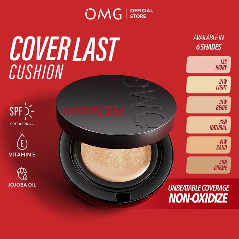 Oh My Glam Coverlast Cushion 13C Ivory 2