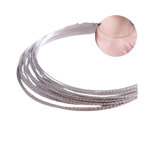 Bunga Tanjung Kalung Choker Emas 17K