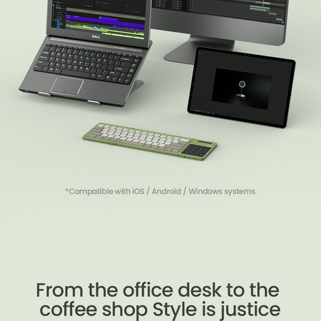 NILLKIN NILLKIN Cube Pocket Foldable Bluetooth Keyboard with Touchpad