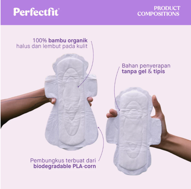 Perfectfit® Organic Bamboo Pads Regular 2