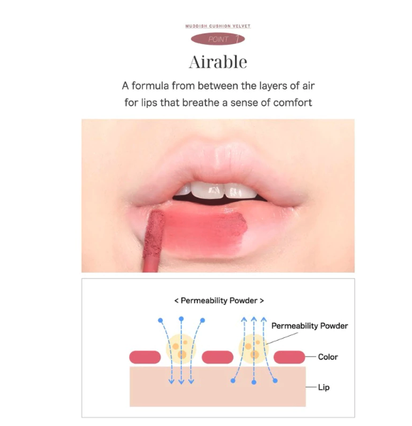 Beautika Indo Permata BLACKROUGE Muddish Cushion Velvet MV02 Strawberry Mochi