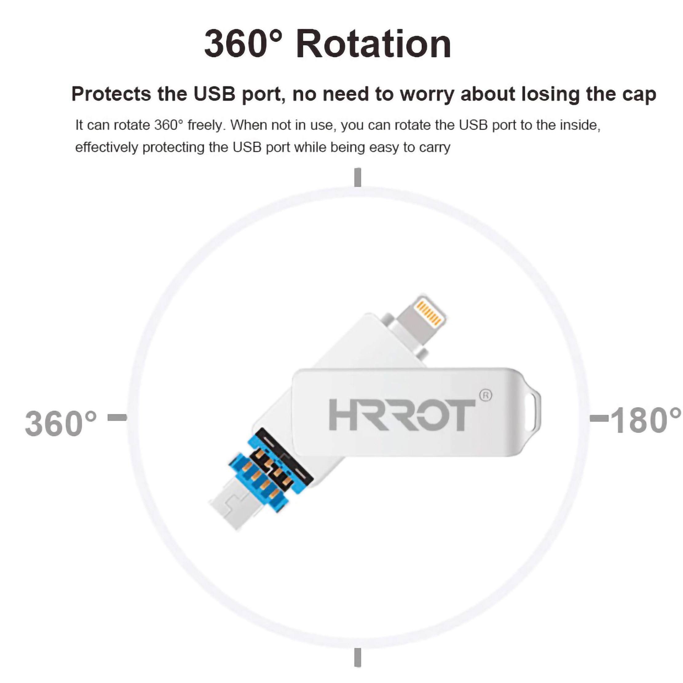  HRROT 3 in 1 IOS OTG USB Flashdisk